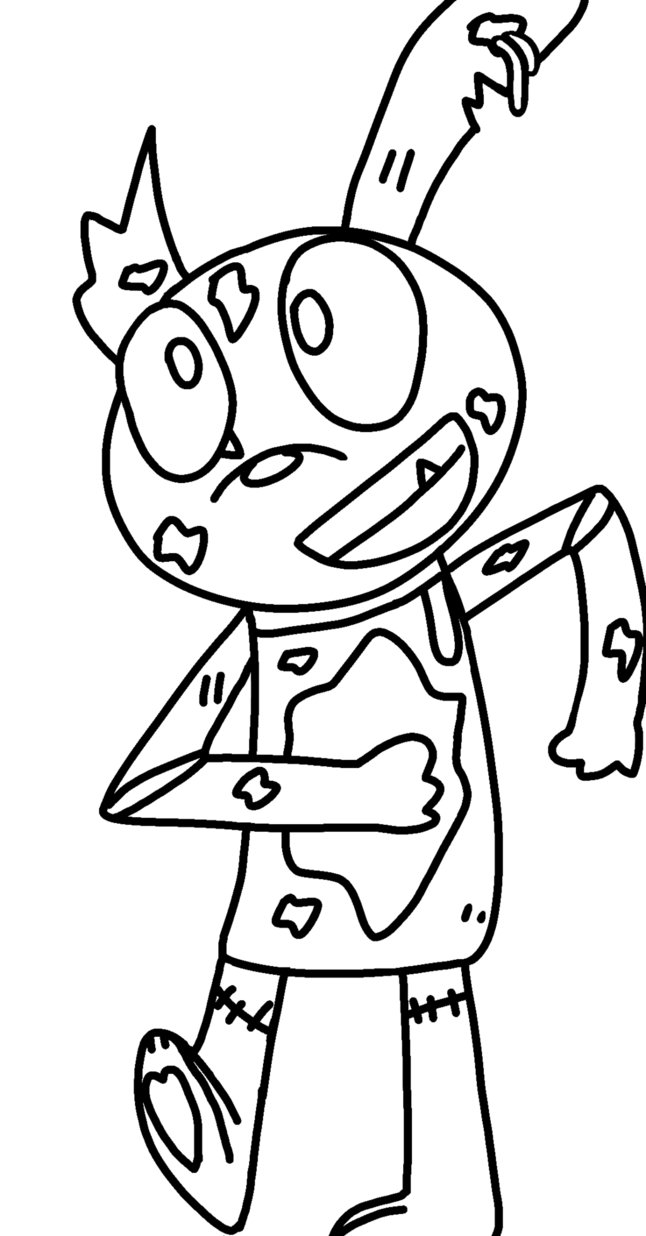 646x1236 Springtrap (No Color) By Poppyseed799