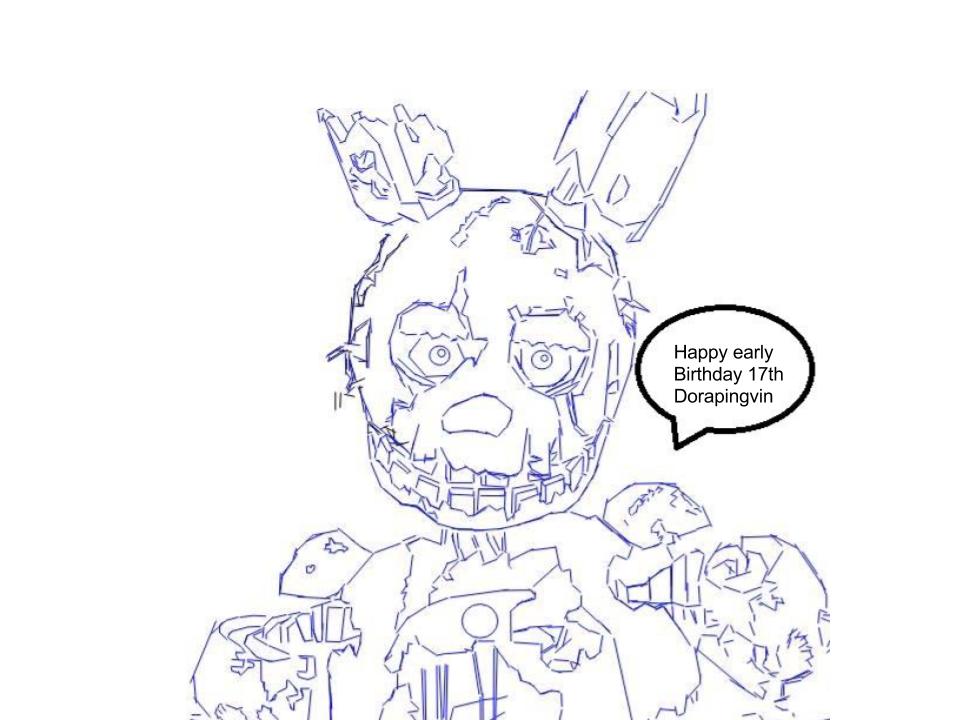 960x720 Springtrap Coloring Page By Janusek5