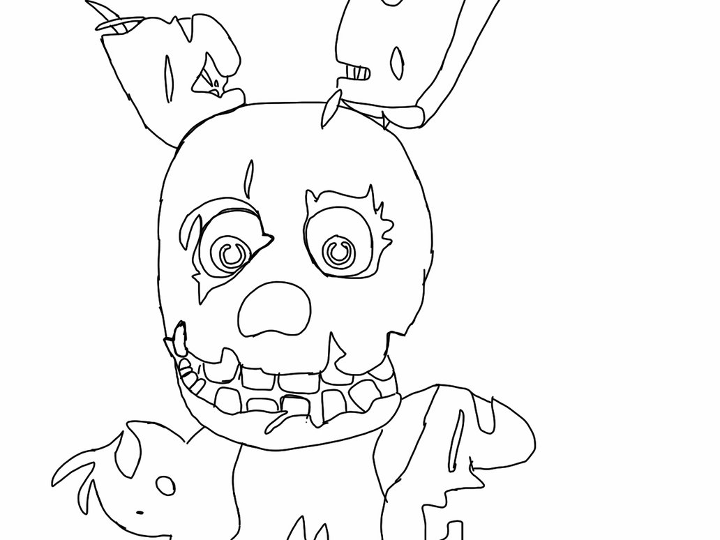 1032x774 Coloring Pages Springtrap Best Image Collection New Coloring Sheets