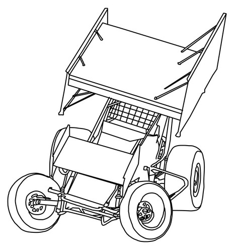 473x500 Extraordinary Idea Sprint Car Coloring Pages 20 Best Racing Images