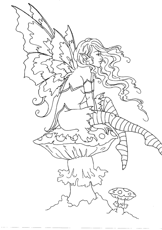 529x751 Amy Brown Fairy Coloring Book Fairy Myth Mythical Mystical Legend
