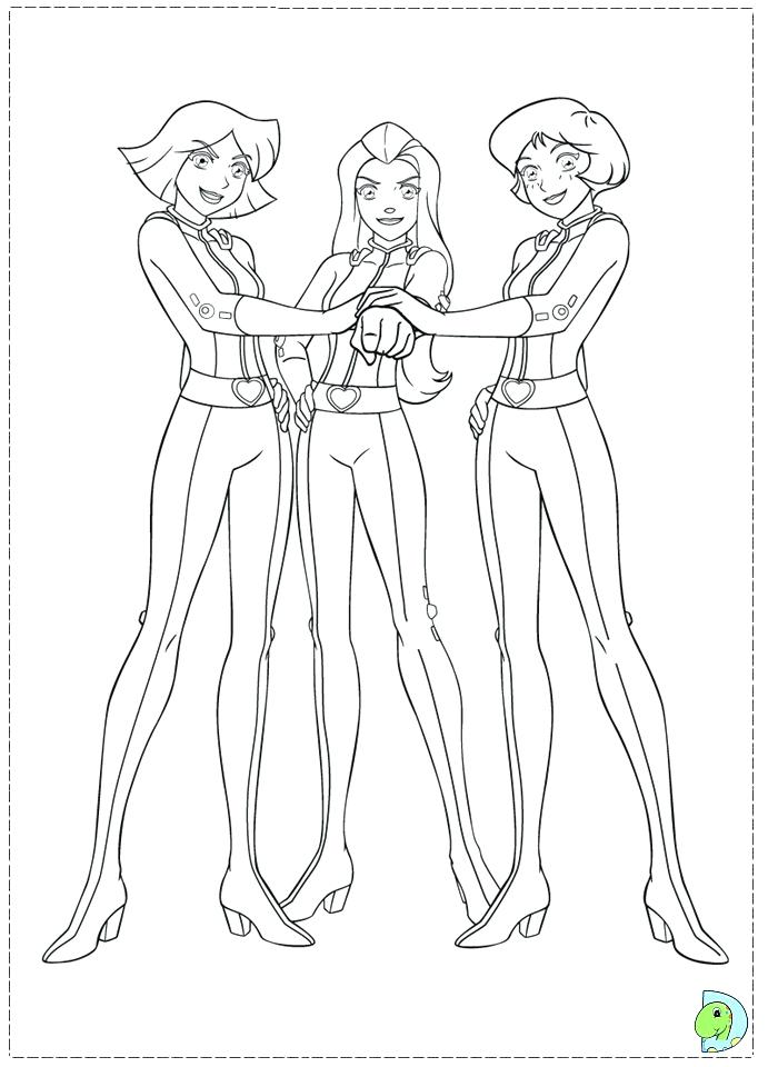 691x960 Totally Spies Coloring Pages Totally Spies Coloring Sheets