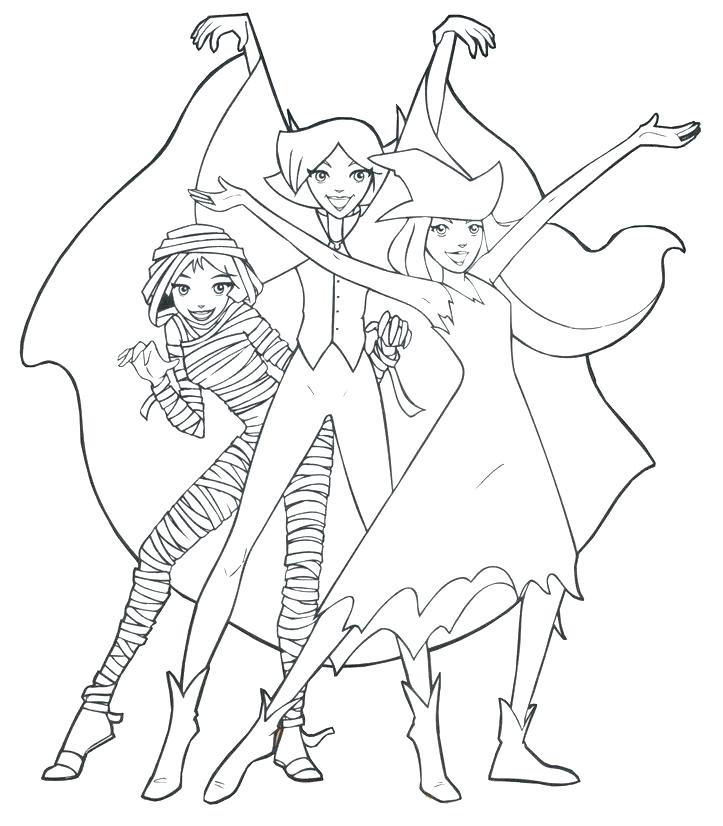 723x826 Spy Coloring Page Spy Kids Coloring Pages Totally Spies Coloring