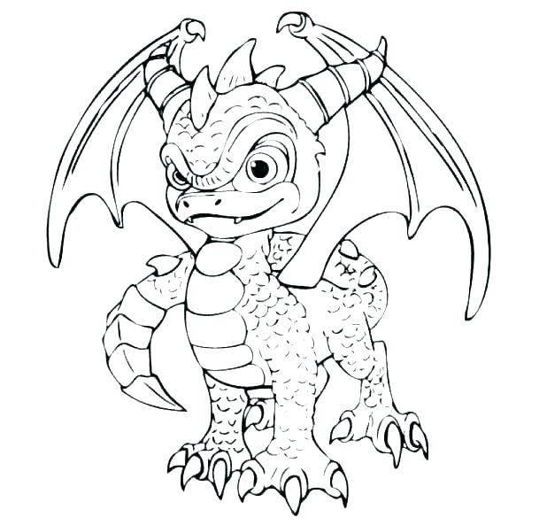 618x593 More Cartoons Super Fun Coloring Spyro Coloring Pages Free