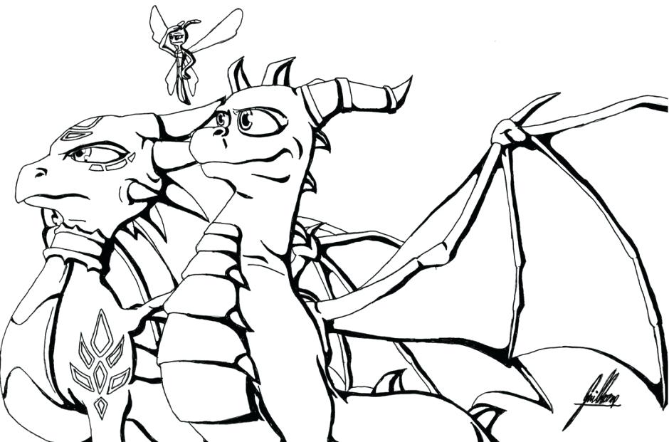 940x621 Skylanders Spyro Coloring Pages Free Coloring Dragons Easy