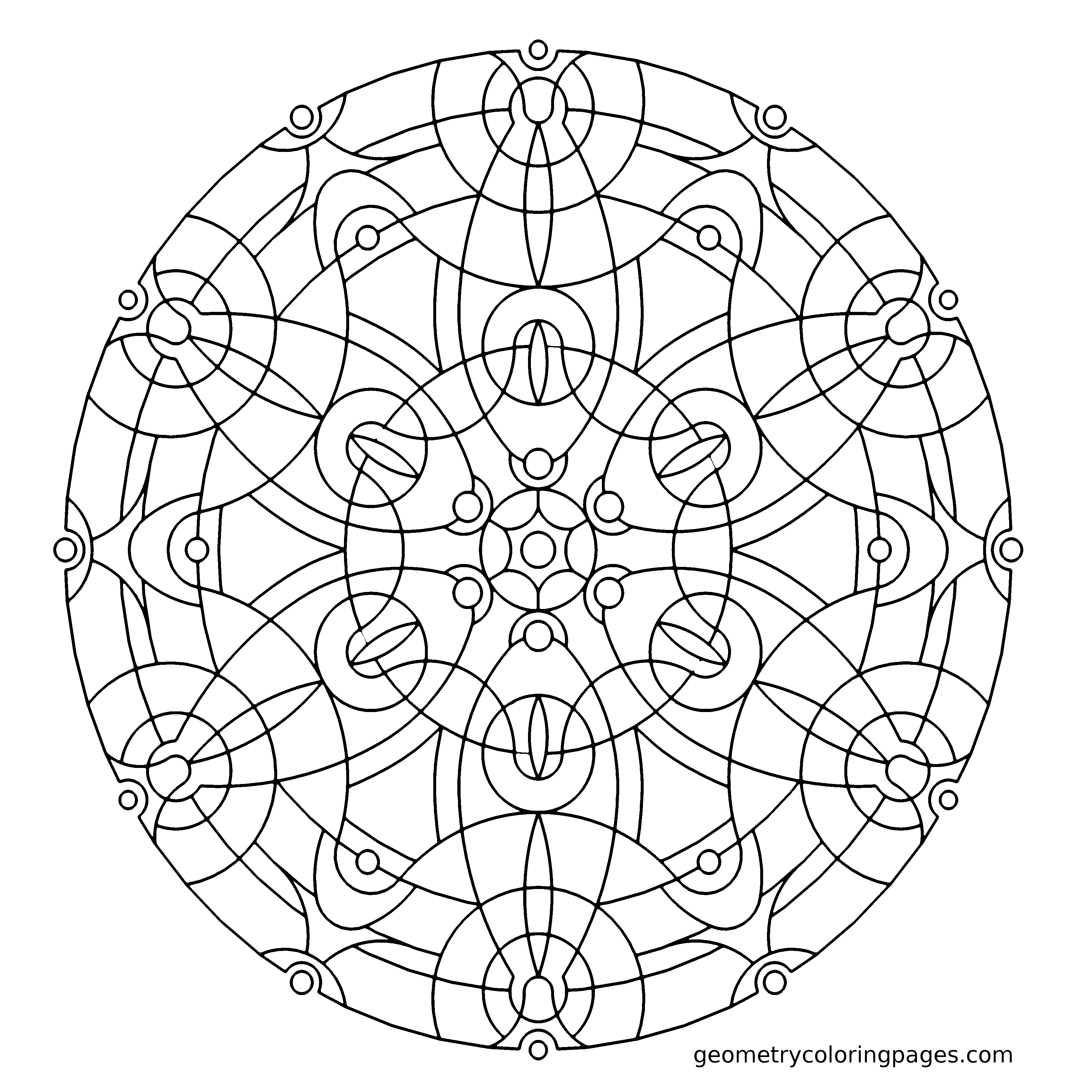 3400x3400 Printable Coloring Page Mystery Mandela Ready To Color Free