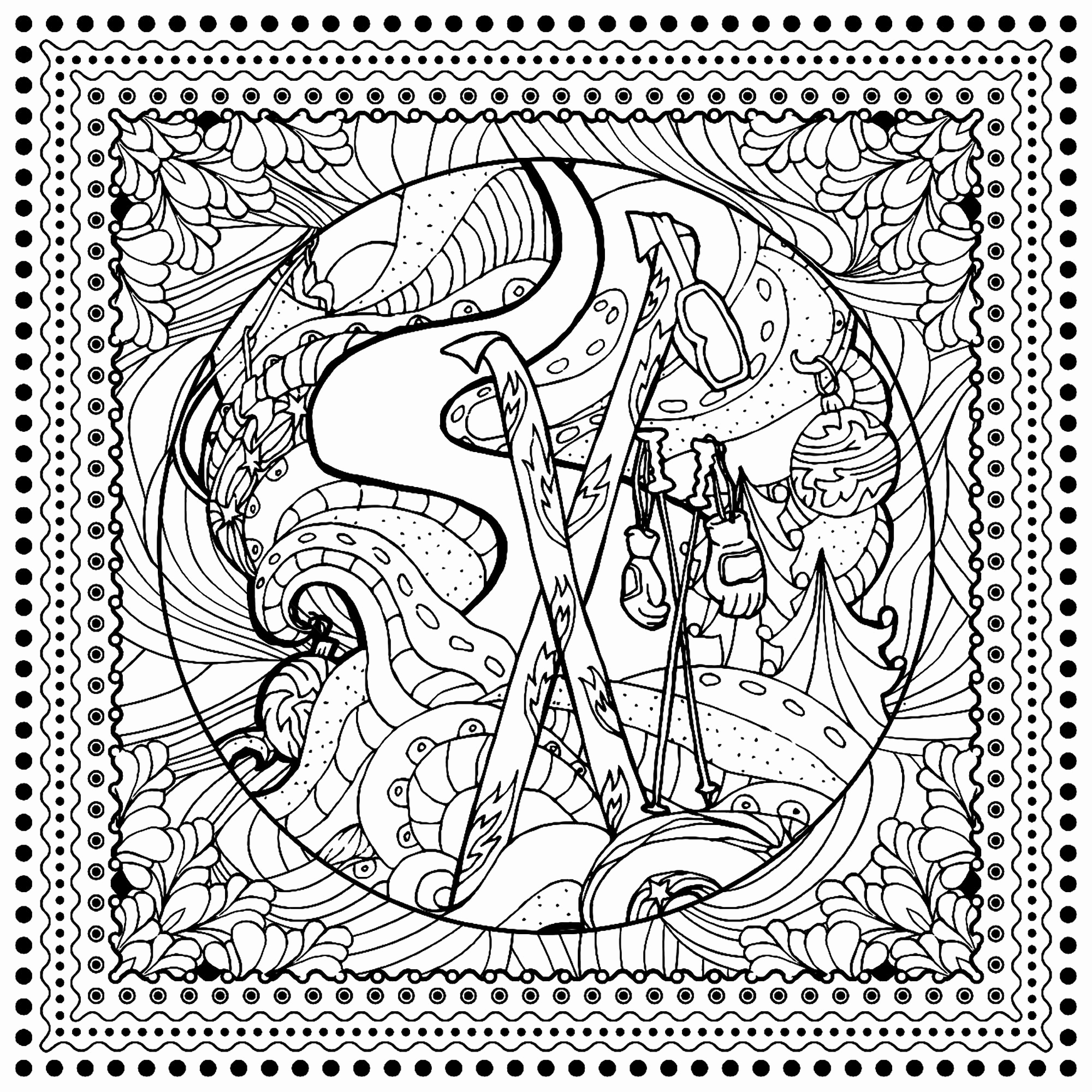 2000x2000 Square Mandala Coloring Pages Ohmygirl.us
