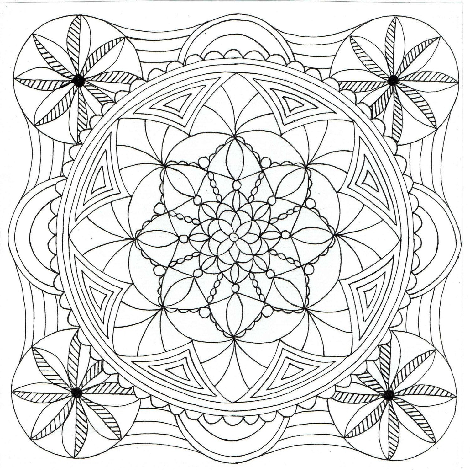 1500x1498 Adult Colouring Page