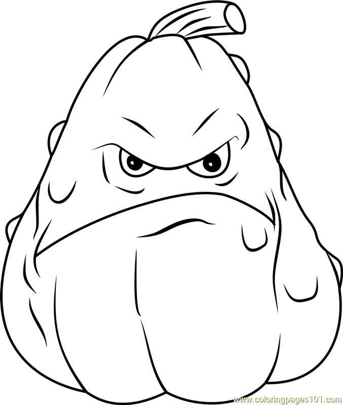 677x800 Squash Coloring Page