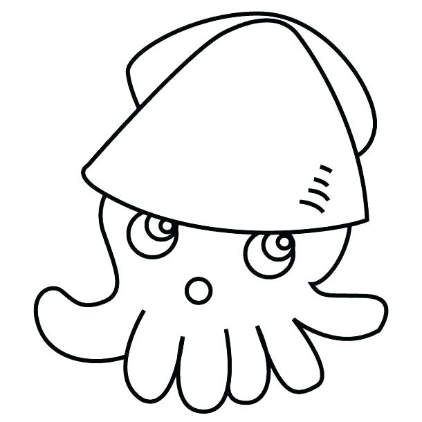 610x610 Coloring Page Squid Coloring Pages Image Result For Printable