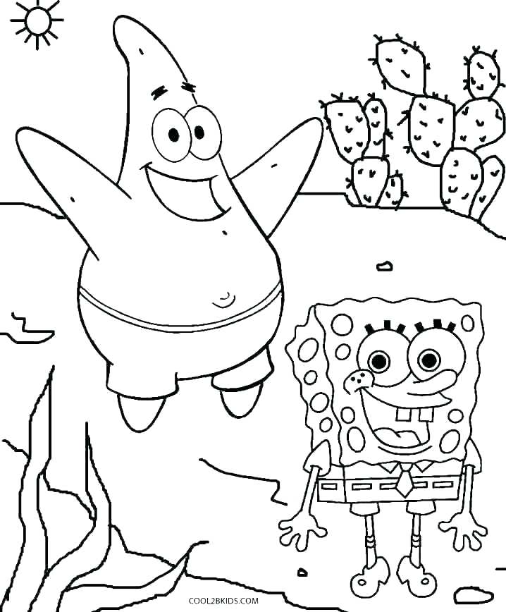 718x868 Squidwards House Coloring Pages Squidward Coloring Sheets Pages