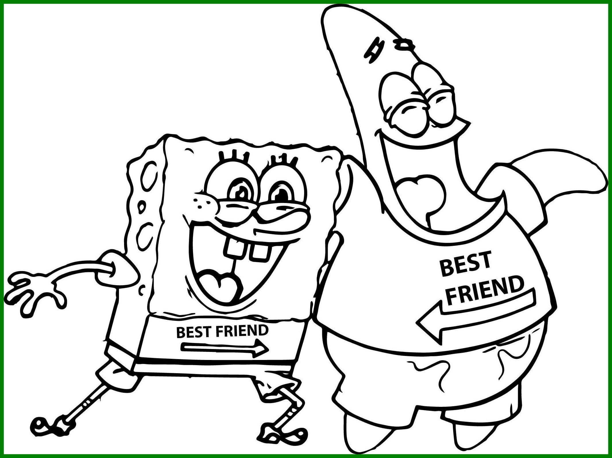 2131x1593 Incredible Spongebob And Squidward Coloring Pages For Kids New