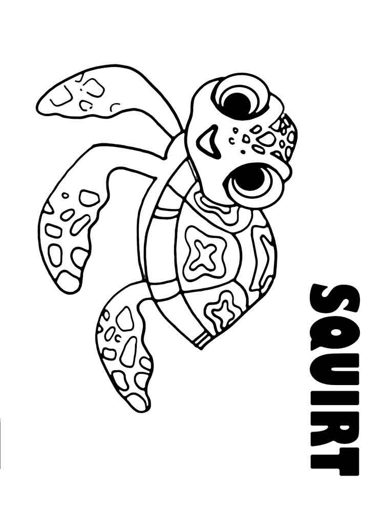 Squirt Coloring Pages