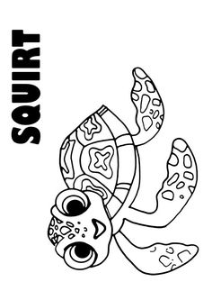 236x333 Crush And Squirt Coloring Pages Download And Print For Free