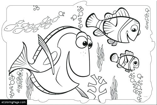 500x336 Nemo Coloring Pages Coloring Pages Disney Nemo Coloring Pages Free