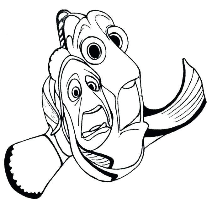 660x633 Nemo Coloring Pages Finding Color Pages Coloring Finding Nemo