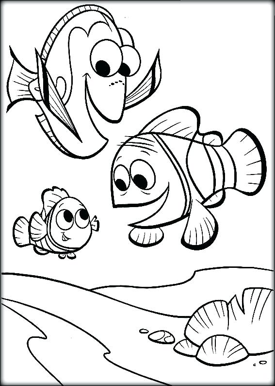 567x794 Finding Nemo Coloring Book