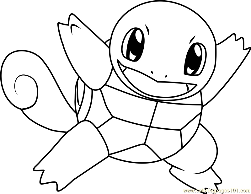 Squirtle Coloring Page