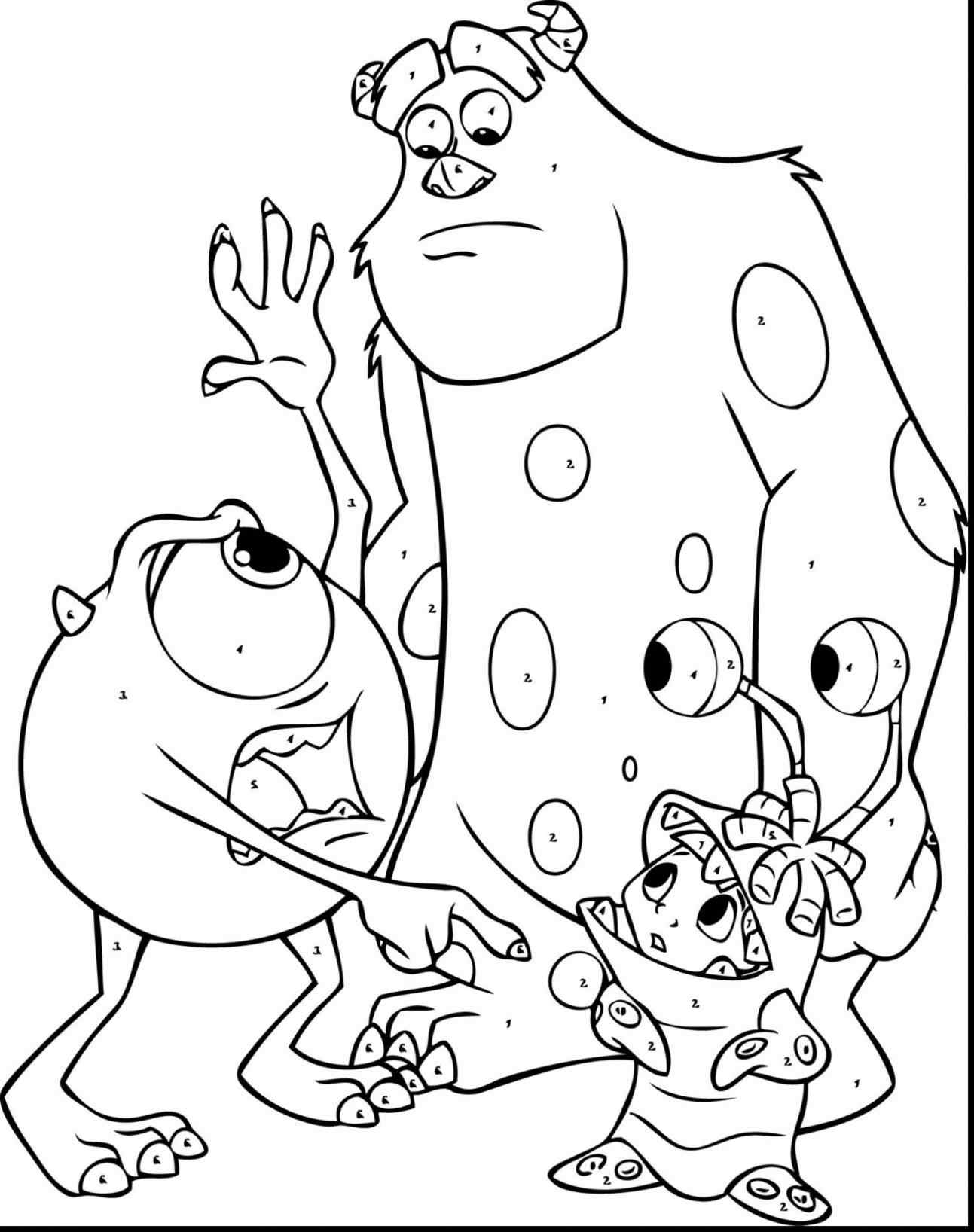 1293x1636 Monsters University Squishy Coloring Pages