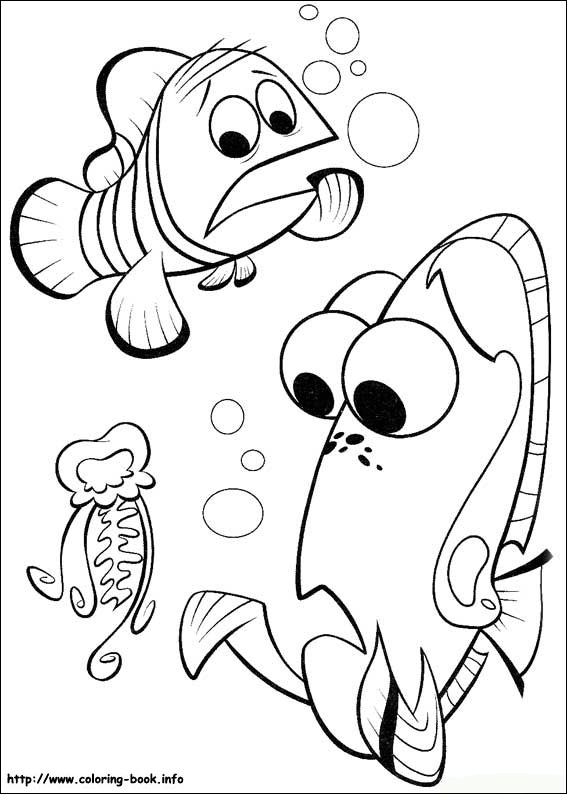 567x794 Nemo Coloring Picture