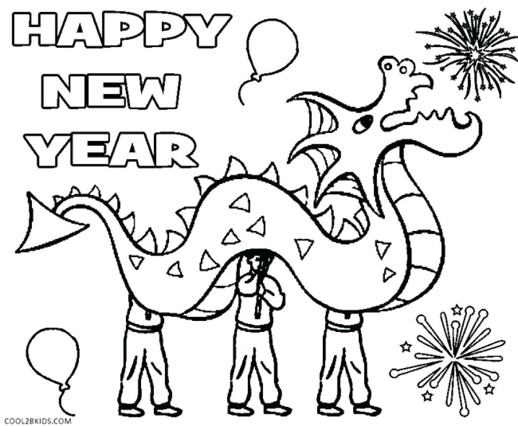 1024x843 Coloring Pages Of New Years Copy Year S Puzzles Squishy Cute