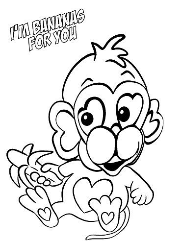 369x492 Crafty Ideas Printable Valentine Coloring Pages Stuffed Animal