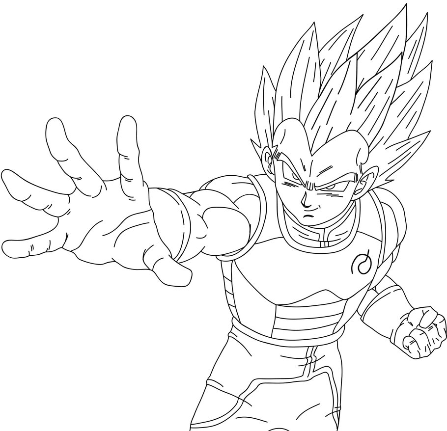 910x878 Ssgss Vegeta Drawing
