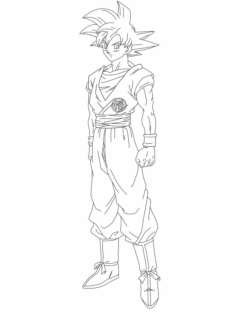 768x1024 Lovely Goku Ssj God Coloring Pages Photos Entry Level Resume