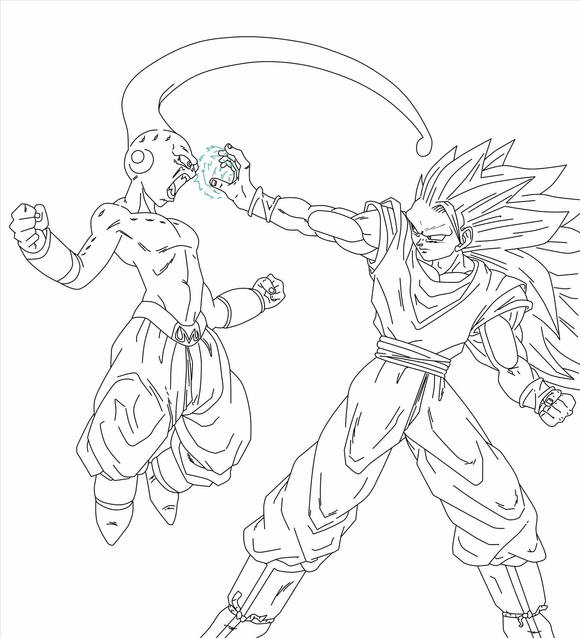 1899x2089 Printable For Kids Free Goku Ssj Coloring Pages Dr On Why Hagoromo