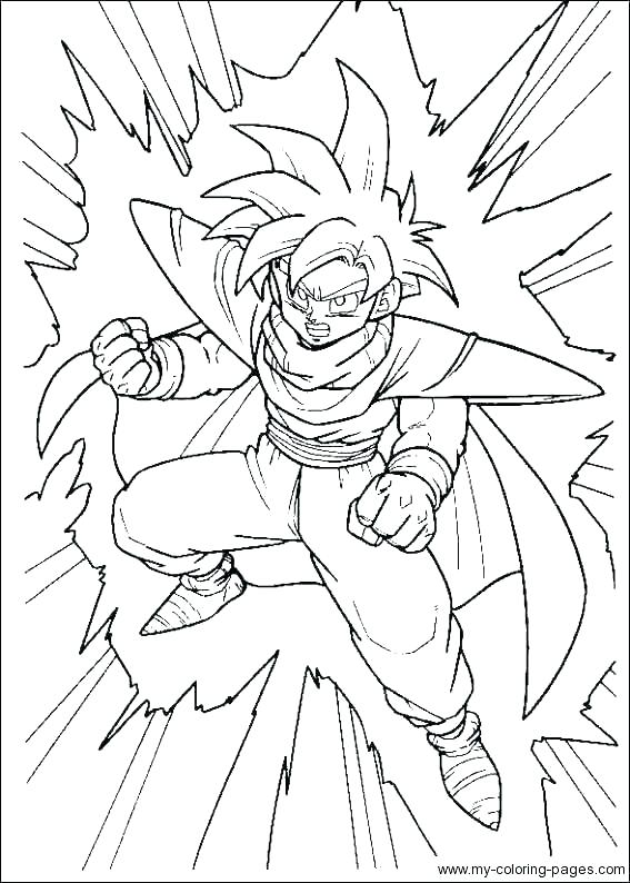 567x794 Dragon Ball Z Gt Colouring Pages Ssj4 Goku Coloring Pages Dragon