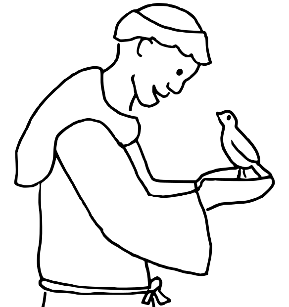St Francis Coloring Page