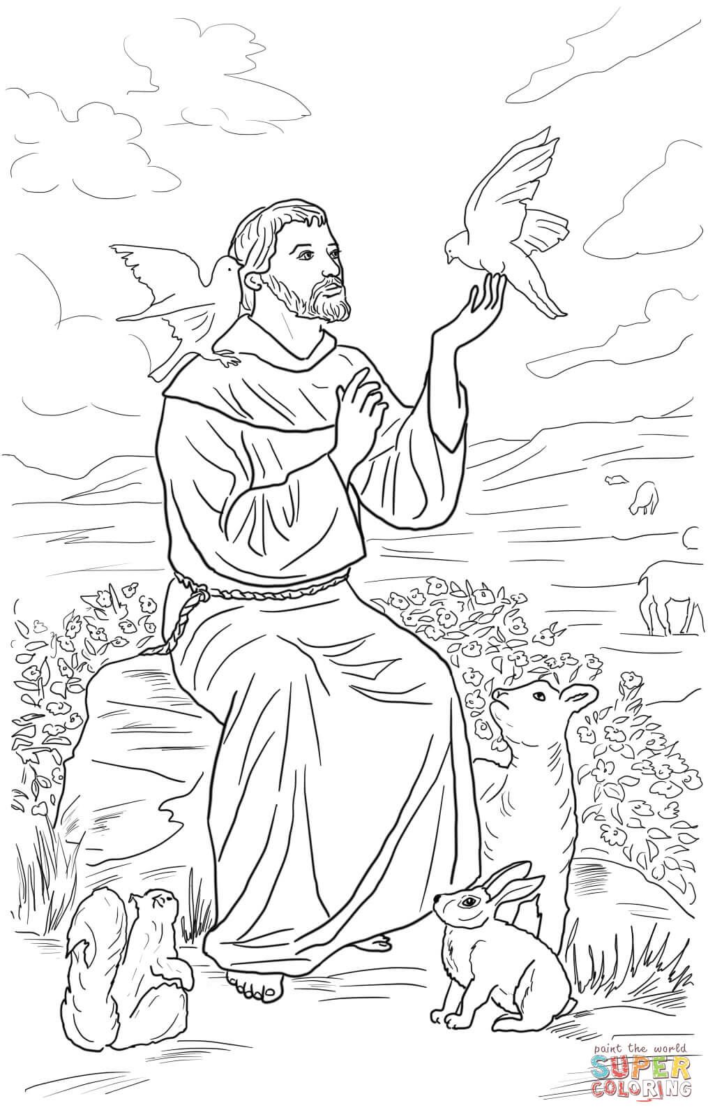 1015x1600 Afbeeldingsresultaat Voor Sint Franciscus Kleurplaat Bilder U