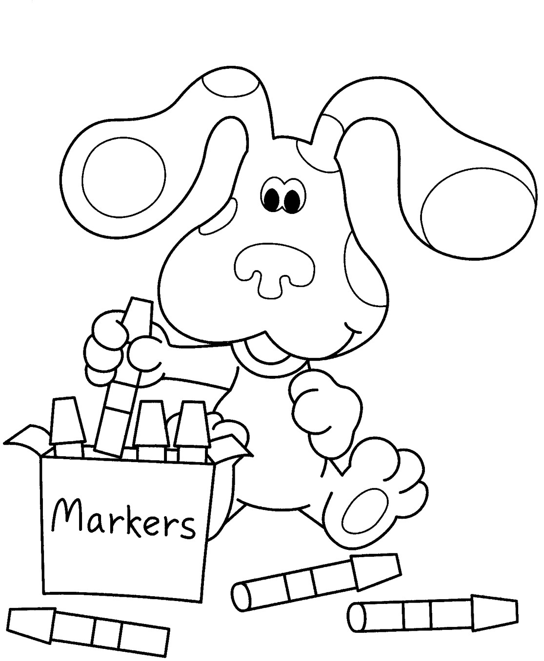 1115x1356 Blues Clues Coloring Pages To Print Endearing Enchanting Wagashiya