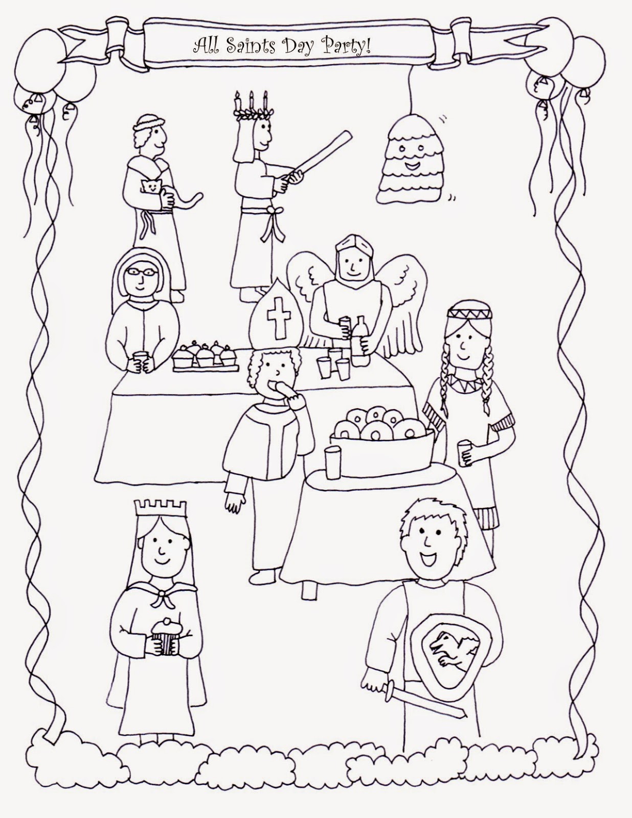 St Nicholas Day Coloring Pages