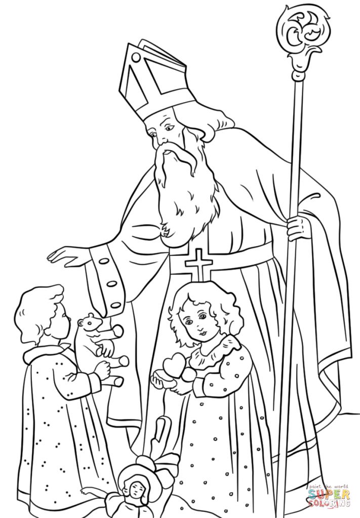 711x1024 Coloring Sheet1 In St Nicholas Coloring Page