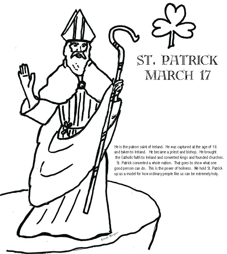 750x840 Printable St Patricks Coloring Pages St Coloring Page St