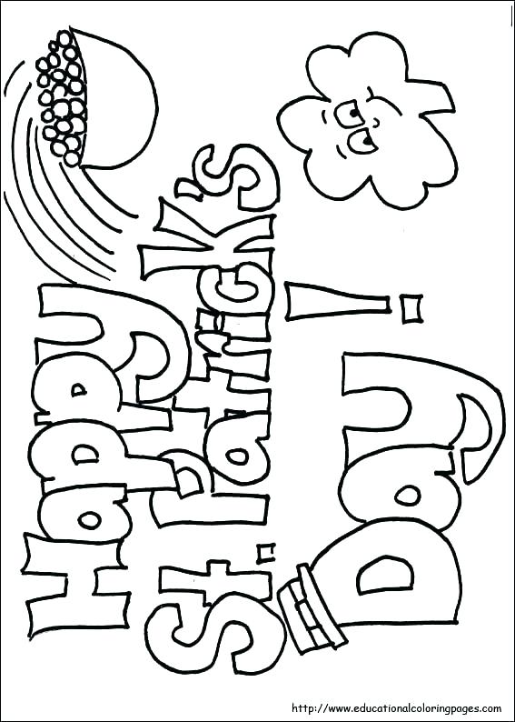 567x794 St Patricks Day Coloring Pages St Coloring Pages St Day Coloring
