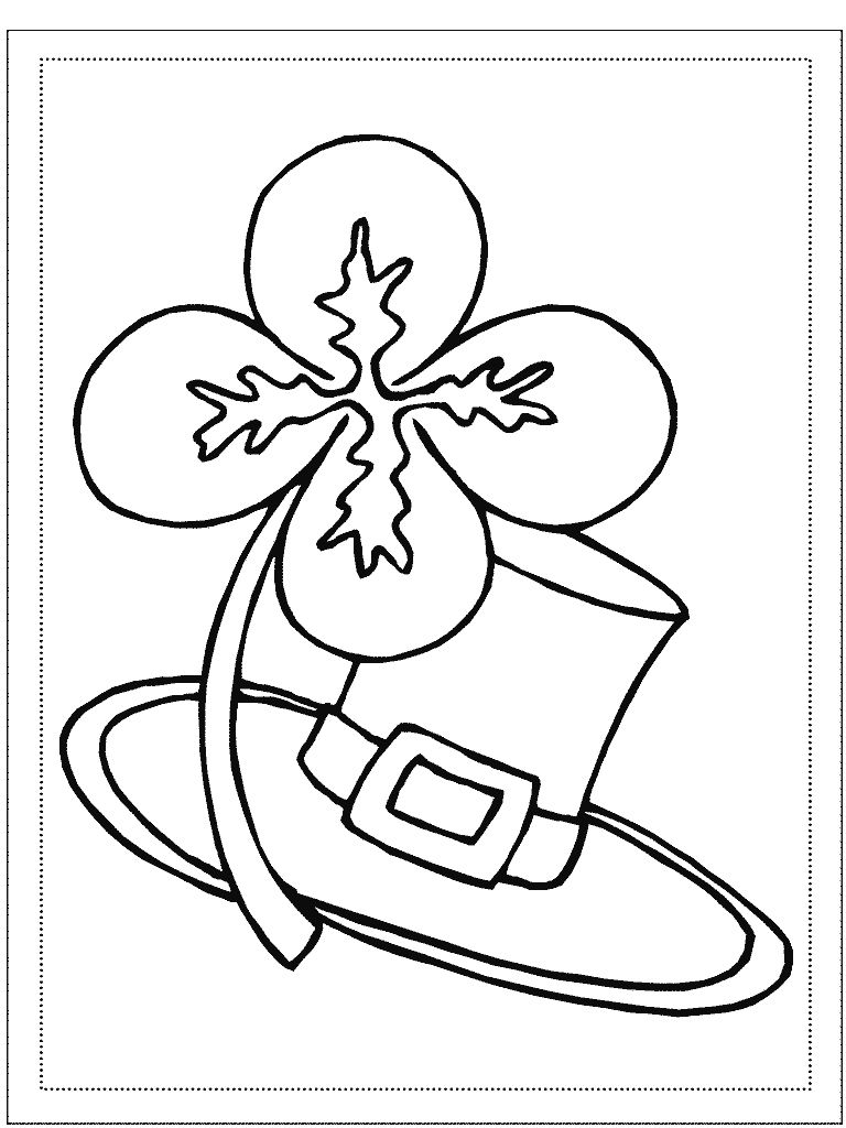 St Patrick Coloring Pages Free