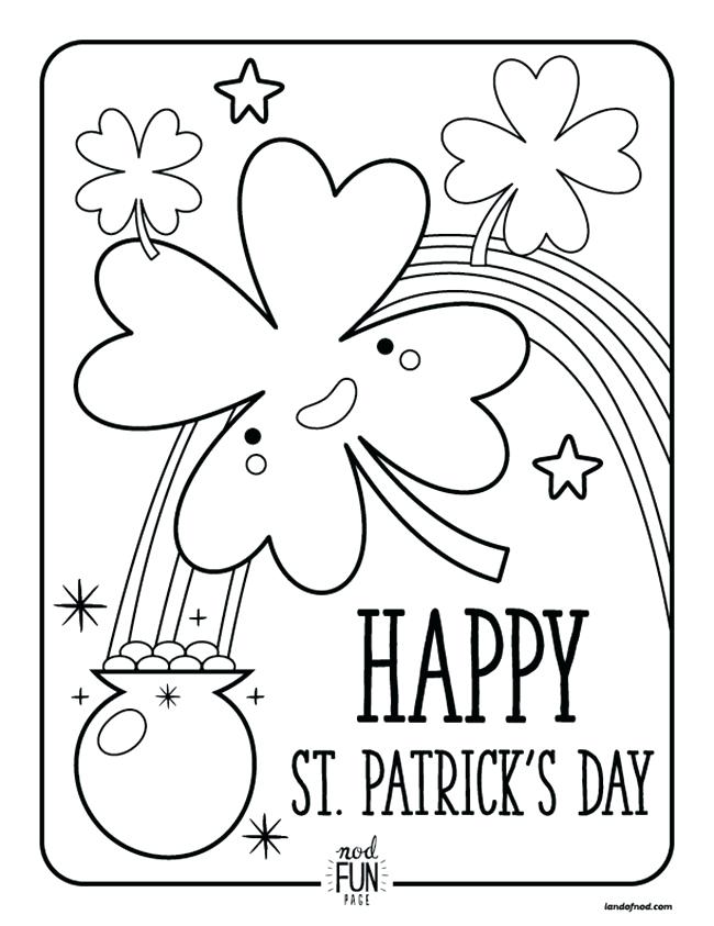650x843 St Patrick Day Coloring Pages Free 1