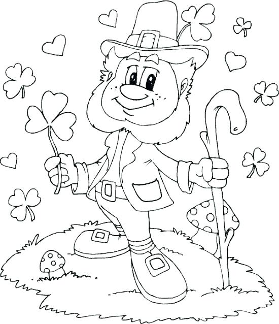 550x638 St Patrick Day Coloring Pages St Day Coloring Page St Patricks Day