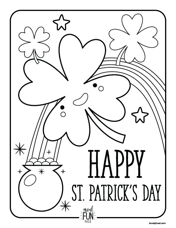 612x792 St Patrick Day Coloring Pages Crafts Professional