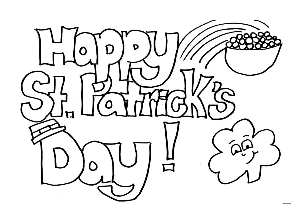 1024x738 Coloring Pages St Patrickamps Day Coloring Pages St Patrick's Day