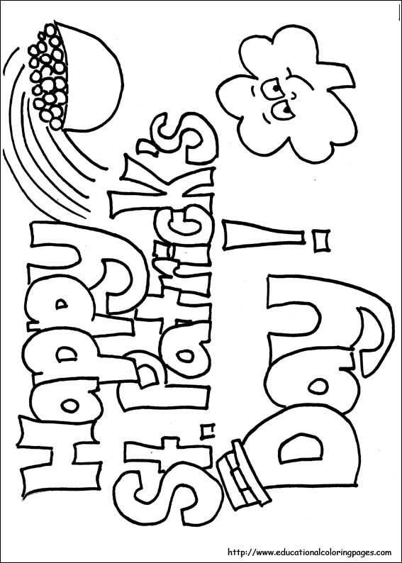 567x794 St Patrick's Day Coloring