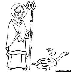 236x240 St Patrick Coloring Page. Isn'T It Adorable Saint Patrick's Day