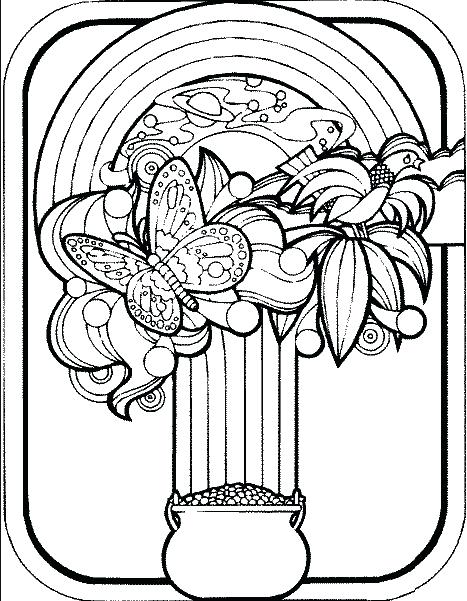 467x601 Pot Of Gold Coloring Pages St Day Pot Of Gold Coloring Page St