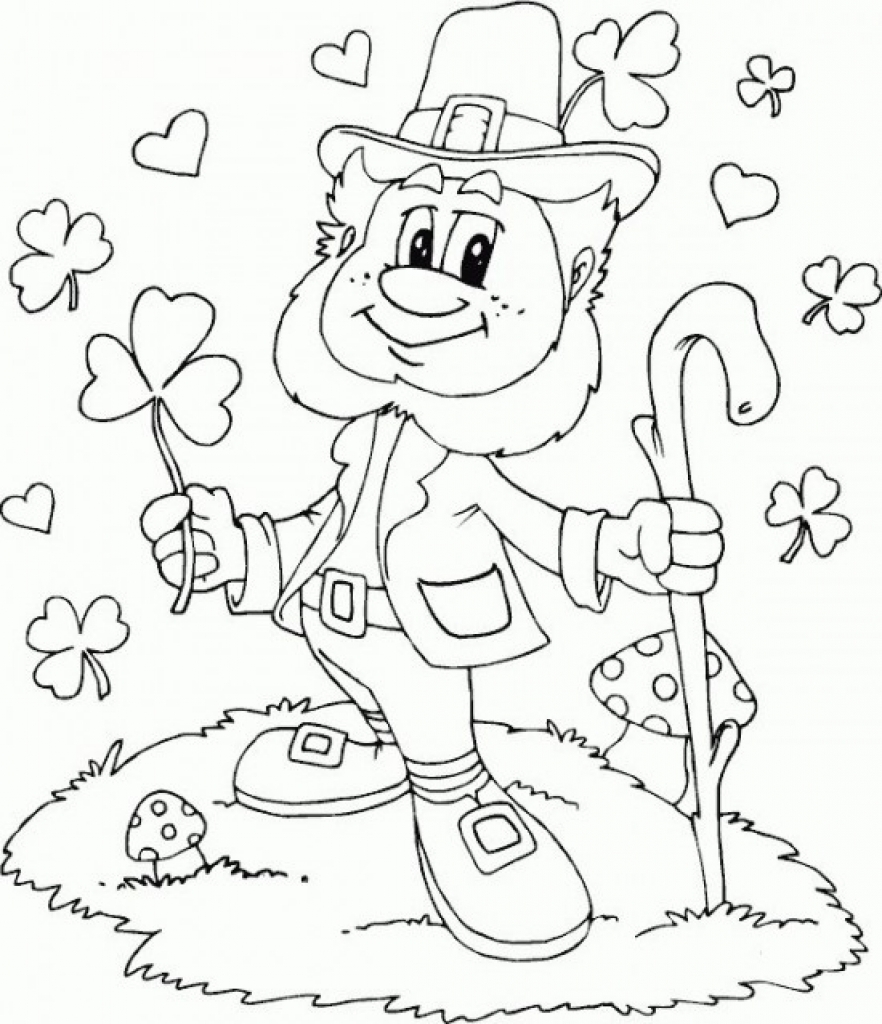 882x1024 St Patrick Coloring Pages