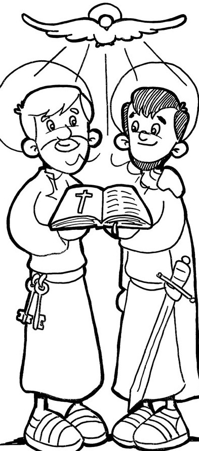 393x891 Saints Coloring Pages
