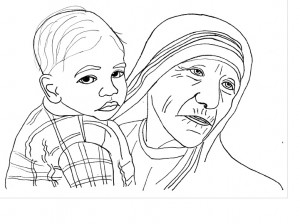 300x224 Incredible Beautiful Free Catholic Coloring Pages