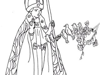 320x240 St Valentine Coloring Pages St Valentine Valentines Day