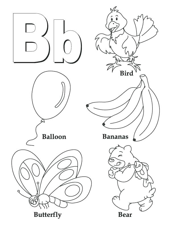 612x792 Educational Stage Coloring Pages My A To Z Coloring Book Letter B
